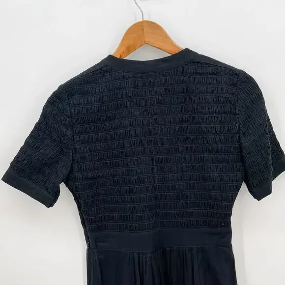 Burberry Dress Shirt Summer Womens Black US 4 Black Midi Knee Length Flare Skirt - Picture 7 of 12